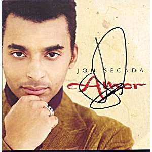 JON SECADA Signed AMOR Autographed CD COVER UACC RD