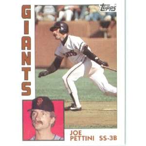  1984 Topps # 449 Joe Pettini San Francisco Giants Baseball 