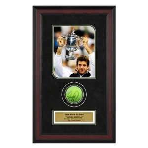 Juan Martin Del Potro Framed Autographed Tennis Ball with 