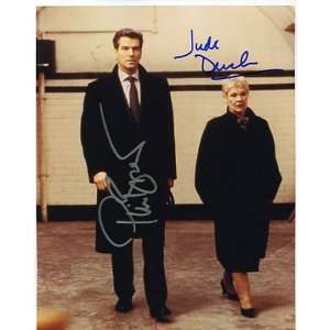  Pierce Brosnan & Judi Dench Autographed James Bond 007 