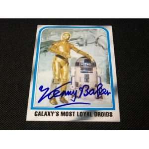 Kenny Baker Signed 1980 Star Wars ESB Card JSA SOA B   Sports 