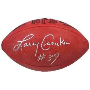 Larry Csonka Autographed Football in Golden Classic Display Case