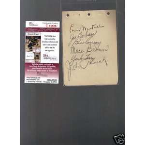  Larry Woodall Stan Musial signed autographed page JSA 
