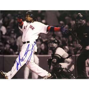 Manny Ramirez Boston Red Sox   Sepia Tone HR vs. Yankees   Autographed 