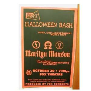 Marilyn Manson Handbill Poster