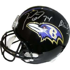 Michael Oher Signed Ravens Full Size Replica Helmet   Blind Side