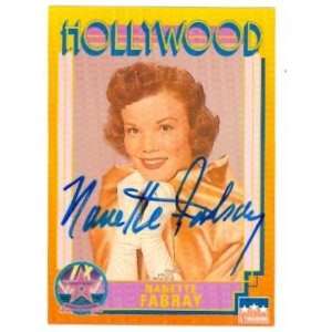 Nanette Fabray Autographed Hollywood Walk of Fame Trading 
