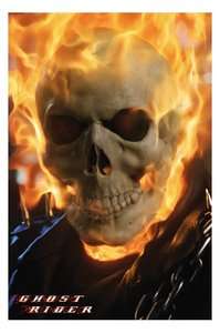 GHOST RIDER IRON ON TRANSFER SIZE A5 ITEM FOR LIGHT FABRICS T SHIRTS 