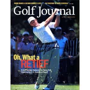  Retief Goosen Autographed/Hand Signed Golf Journal   July 