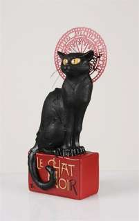 Steinlen Cabaret Black Cat Figurine Statue Sculpture  