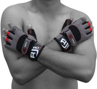 RDX Gel Weight lifting Fitness Training Gloves Gym XL  