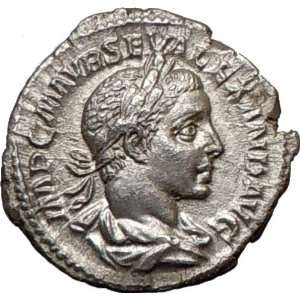 SEVERUS ALEXANDER 223AD Ancient Genuine Silver Roman Coin MARS War God 