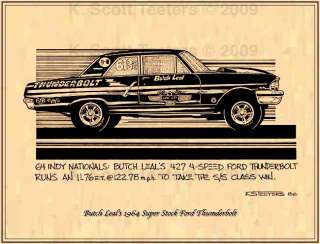 Butch Leals 1964 Super Stock Ford Thunderbolt Super Stock Print