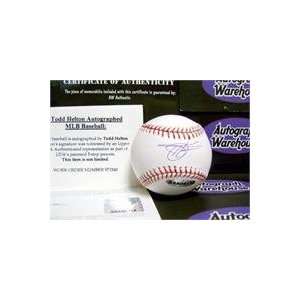 Todd Helton autographed Baseball (Upper Deck Authenticated)