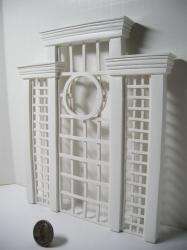 Dollhouse Miniature Cast Resin Garden Trellis 3888  