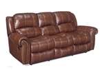 Cognac Leather 3 pc Traditional Sofa Set  