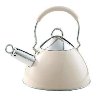   Creme / Stainless Steel 2L Whistling Tea Kettle 813361005733  