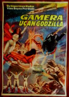   VINTAGE MOVIE POSTER Godzilla Super Monster 1980 FLYING GODZILLA