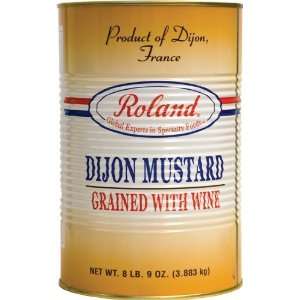 Roland Grained Dijon Mustard, 8lb 9oz Can  Grocery 