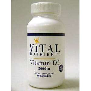  Vital Nutrients   Vitamin D3 2000 IU 90 vcaps Electronics