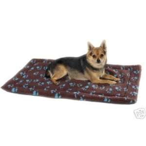  Slumber Pet Paw Print Dog Crate Mat Bed SMALL BROWN 