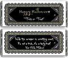 Personalized Happy Halloween candy bar wrappers holiday class party 