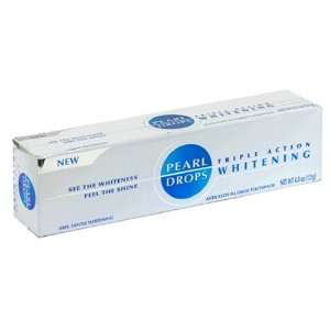 New Pearl Drops Triple Action Whitening Anticavity Fluoride ToothPaste 