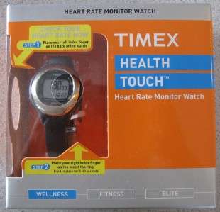  NEW Timex T5K483F5 Health Touch HRM Heart Rate Monitor Watch INDIGLO