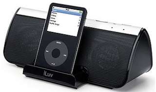     iLuv i189 Speaker System with 3D Sound and Dock for iPod (Black