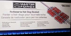 Rotisserie Hot Dog Basket by Master Forge Works with any Rotissarie 
