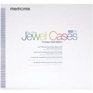    MEMOREX 01992 CLEAR CD SLIM JEWEL CASES, 100 PK Electronics