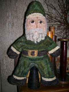 Primitive Rug Hooking Folk Pattern~Santa Make Do~Old Bobbin~Hooked on 