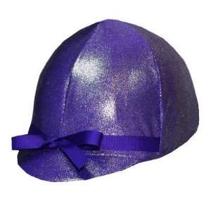  Equestrian Riding Helmet Cover   Holographic Purple 