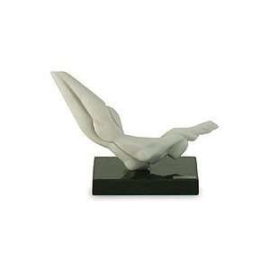  Marble resin sculpture, White