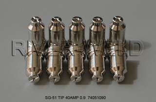10pcs Tips 40Amp 0.9 SG 51 plasma cutter Ref74051090  