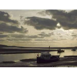  Beached Fishing Boats, Low Tide, Duddon Estuary, Cumbria 