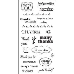  Fiskars Simple Stick Cling Rubber Stamps 4X8 Sheet 