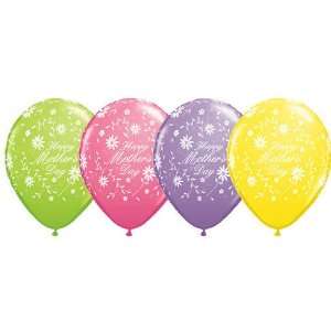  11 Mothers Day Spring Flowers Around Balloons (100 ct 
