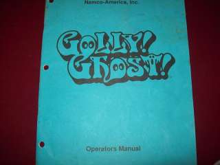Golly Ghost Operators Manual Original by Namco  