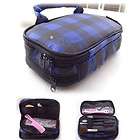 Portable Women Double Zipper Travel Cosmetic Make up Bag Case Handbag