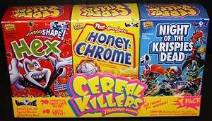 CEREAL KILLERS 1ST SERIES LIKE WACKY PACKAGES 3 BOX SET  