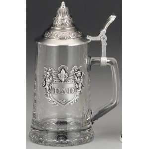  German Glass Beer Stein for Dad