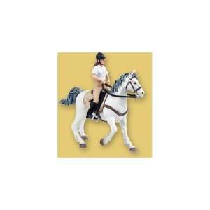  Papo White Horse with Saddle Toys & Games