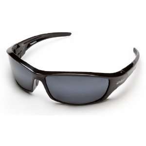   Eyewear SR117 Reclus Safety Glasses Black Frames Silver Mirror Lens