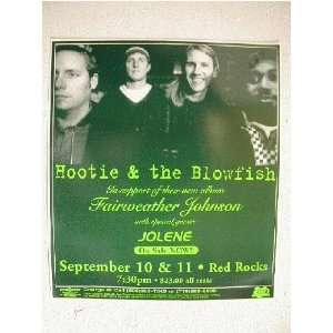  Hootie and the Blowfish Handbill Poster Jolene 