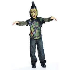   Magic Group Creature Hoodie Child Costume / Green   Size Small (4 6