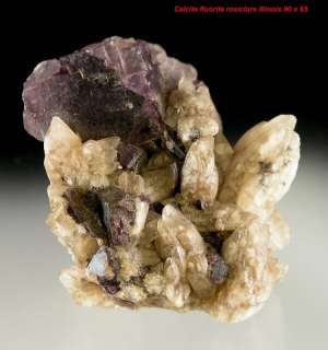 FLUORITE CALCITE Mineral Specimen Rosiclare, Illinois  