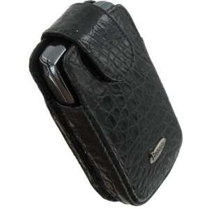  Designer Caiman Leather Vertical BlackBerry Torch Case 