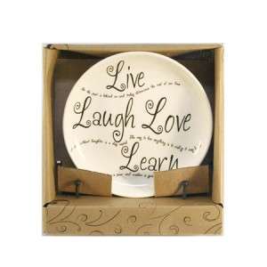 Live~Laugh~Love~Learn Decorative Plate with Easel 5D 738449631683 