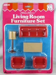 Vintage Miss Merry Doll House Living Room Furniture Set  